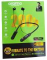 Oraimo NeckLite Wireless Neckband Earbuds, Wearable Around Neck Headphones Built-in Microphone, Bluetooth Headset Magnetic Earphones Deep Bass, Ultra-Lightweight Comfort, 200 Hours Playtime, Black.