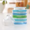 3 Pcs Crystal round Glass Jar Conatiner Glass Spice Jar Set. 