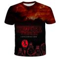 Kids Stranger Things 4 T-shirts Cartoon Printed Girls Tees Children Stranger Things 4 Tops Short-sleeve Hellfire Club Clothes. 