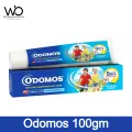 Odomos Blue Naturals Mosquito Repellent Cream 100gm India With Vitamin E And Almond Oil Non Sticky Formula.