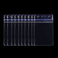 10 Pcs/set Waterproof Vertical Transparent PVC Plastic Clear Zipper ID Card Holder Pocket. 