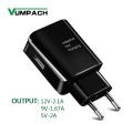 Vumpach 15w Charger Fast Charging US EU Adapter For Samsung Galaxy S8 S9 S10 Plus S10e A50 A30 70 A7 J6 A8 2018 Note 8 9 M30 M20.