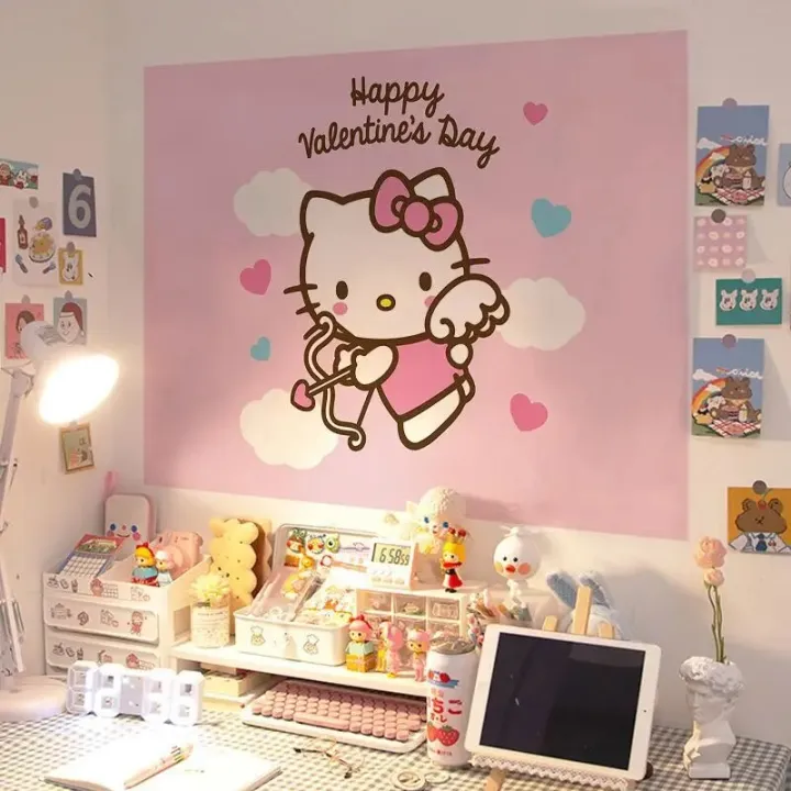 Sanrio%20Cartoon%20Poster%20Wall%20Stickers%20Girl%20Room%20Decoration%20Wall%20Stickers%20Hello%20Kitty%20Kuromi%20Cinnamoroll%20Bedroom%20Wall%20Decoration%20-%20Image%205