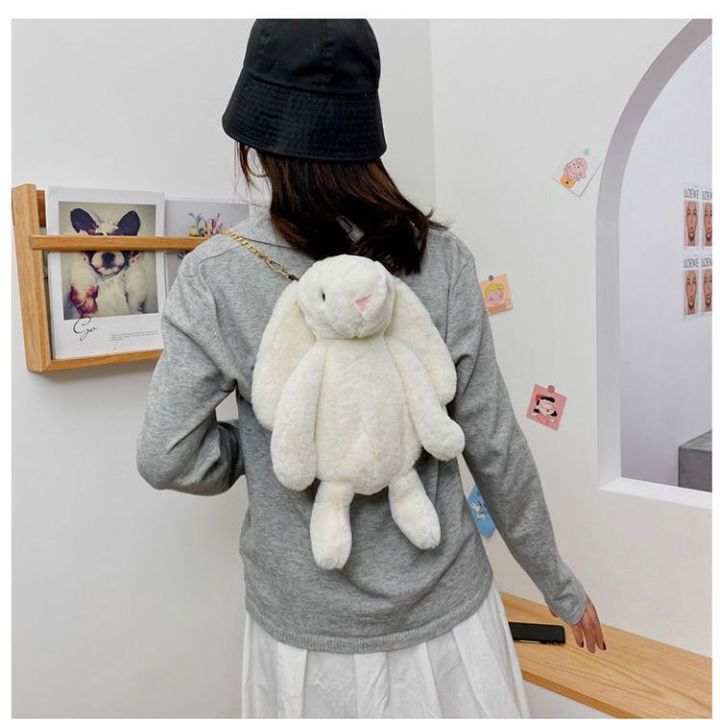 Bugs%20Bunny%20Plush%20Bag%20Female%20Crossbody%20Backpack%20Student%20Children%20Purse%20Love%20Doll%20Doll%20Rabbit%20Ears%20-%20Image%206