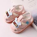 Called 2022 New Product Sandals PU Leather Top Anti slip Soft Sole One Year Old Baby Men's and Women's Shoes. 