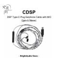 Moondrop CDSP DSP Type-C Upgrade earphone Cable 2Pin 0.78mm with MIC for Android Mobile Phone USB-C. 