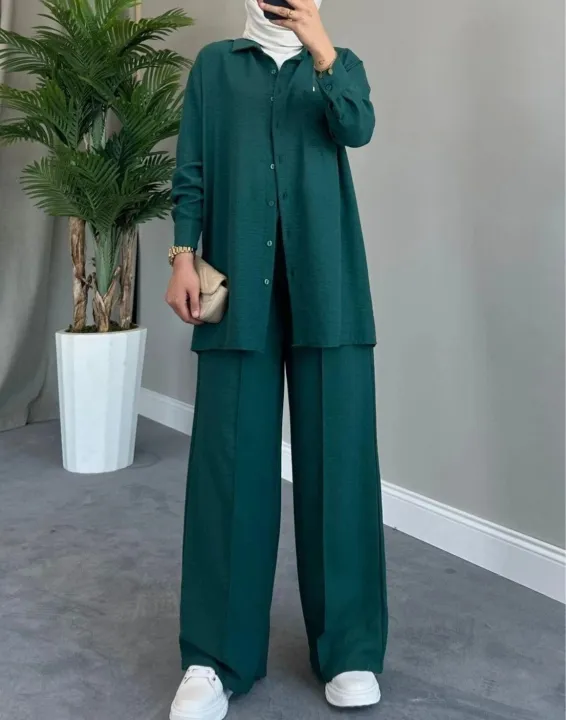 Women%E2%80%99s%20New%20arrival%20clothes%20solid%20color%20long%20sleeved%20shirt%20coat%20and%20pant%20set%20Female%20casual%202%20piece%20-%20Image%206