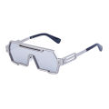 2267 Metal Square Frame One-piece Sunglasses Sports Outdoor Trend Futuristic Fashion Hip Hop Men Custom Shades for Men Color. 