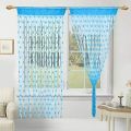 Love Heart String Curtain Window Door Divider Sheer Curtain Valance-porda.