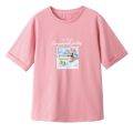 Vimly Summer T Shirt Loose Casual Tees Aesthetic Vintage 100% Cotton Pink O Neck Printing Short Sleeve Tops Women Clothes V6110.