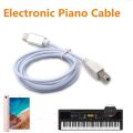 USB Type B Midi Cable To Type C Connector, Adapter Cable, Piano Audio Cable. 
