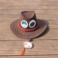 One Piece Portgas D Ace Hats Anime Cosplay Cowboy Cap for Men Women Children. 