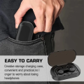 IPX7 Waterproof Wireless Headset Bluetooth Earphone Dual Wear Style Sport Running Stereo Headphone Long Play Time Mic Earbuds.