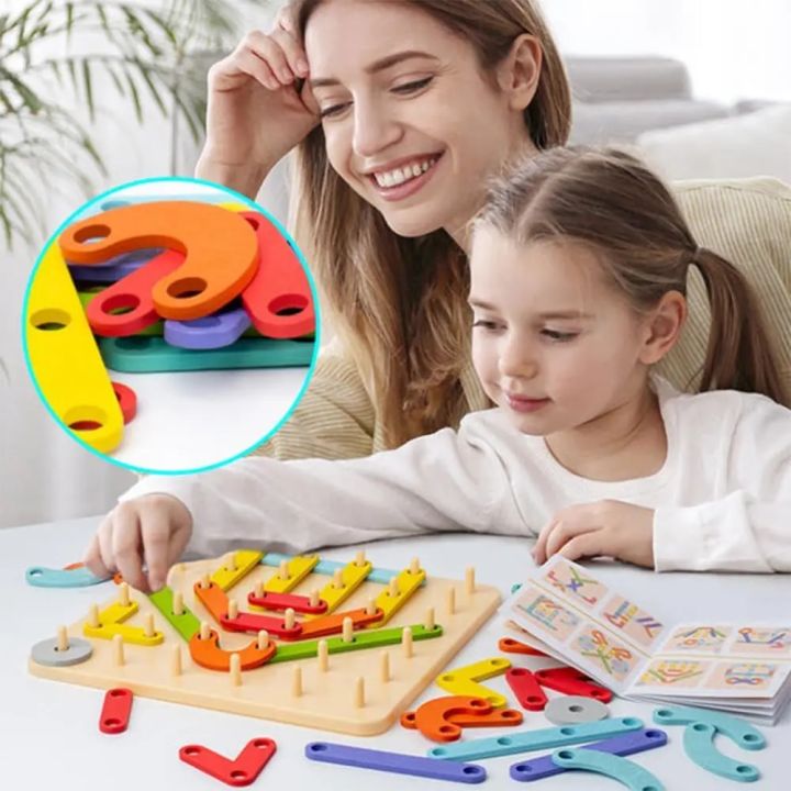 Creative%20Nail%20Board%20Puzzle%20Toys%20Montessori%20Education%20Geometric%20Graphics%20With%20Cards%20Preschool%20Kids%20Early%20Learning%20Game%20Toy%20Gifts%20-%20Image%202
