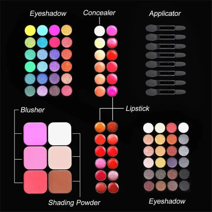 Makeup%20Set%20Box%20For%20Women%20Combination%20Matte%20Eyeshadow%20Eye%20Shadow%20Lipstick%20Eyeliner%20Concealer%20Powder%20Maquiagem%20With%20Aluminum%20Box%20-%20Image%202