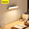 Baseus Night Light Hanging Magnetic LED Table Lamp Stepless Dimming Desk Lamp Rechargeable Cabinet Light For Bedroom Kitchen.