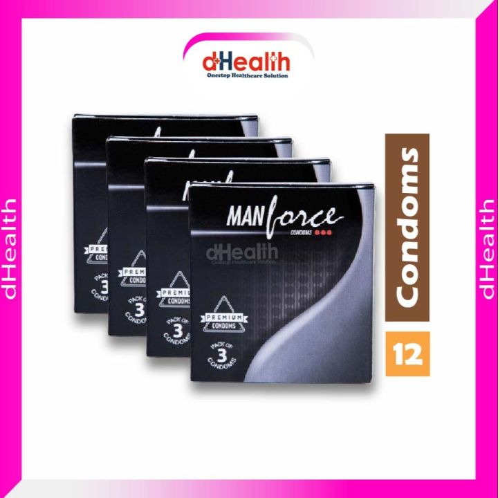 Manforce Premium Condom 4's Combo pack 12 pcs | Daraz.com.bd