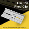 Din Rail Fixed Clamp 35mm Aluminum Fasten Clip for Relay Mounting Suitable Fixing. 