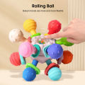 HelloKimi Baby Toy Early Childhood Education Baby Teether Manhattan Hand Ball Grip Training Rattle Baby Rattle Manhattan Ball Newborn Baby Rattling Tooth Baby Toys Busy Toy Sensory Baby Teething Fun. 