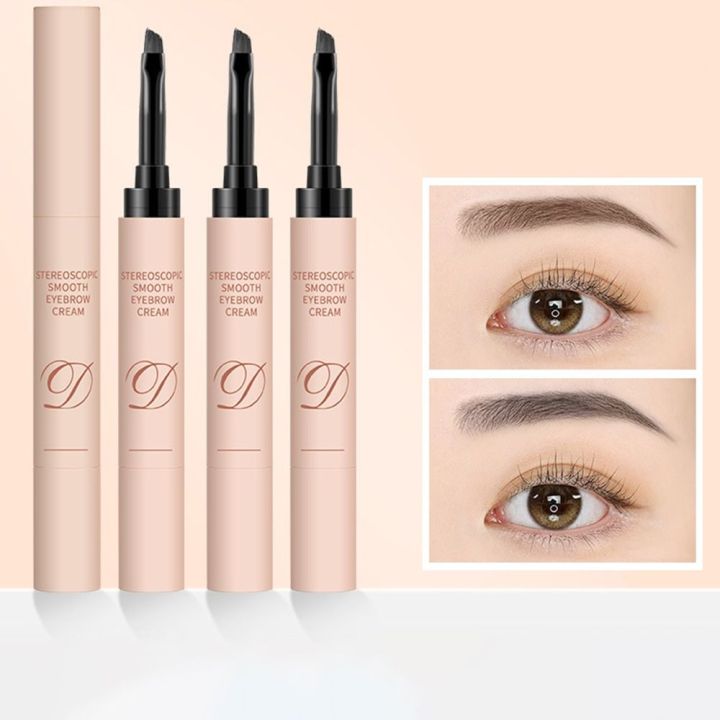 Portable Long Lasting Eyebrow Dyeing Cream Sweatproof Waterproof Eyebrow Gel Cream Multifunctional Smudge-proof Eyebrow Pencil Women