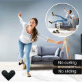 Pu Polyurethane Carpet Non-Slip Fixed Stickers Reusable White/Black Anti-Slip Carpet Stickers Non-Marking Carpet Sticker for Messy Carpets Family Members Slipping Pets Carrying Away. 