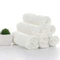 Baby Muslin Bath Towels, 10 Pack Cotton Baby Face Towel,White. 