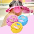 Baby Bathing Shower Cap Hat With Ear Wash Hair Shield-Free Size-Multicolor. 