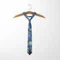 3D Printed 8cm Wide Men's Tie Van Gogh Oil Painting Starry Moon Night Fun Tie Casual Party Wedding Suit Dress Neck Tie For Men.