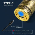 T9 Vintage USB C Type cable with Rechargeable Hair Trimmer metal body For Men and Women. 