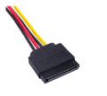 Adapter SATA / SATA / MOLEX AK-CA-32 (SATA 15pin + 4pin Molex, 16,5 cm). 