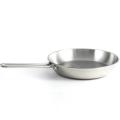 Stainless Steel Special Frying Pan with SS Handle - 26cm - Silver. 