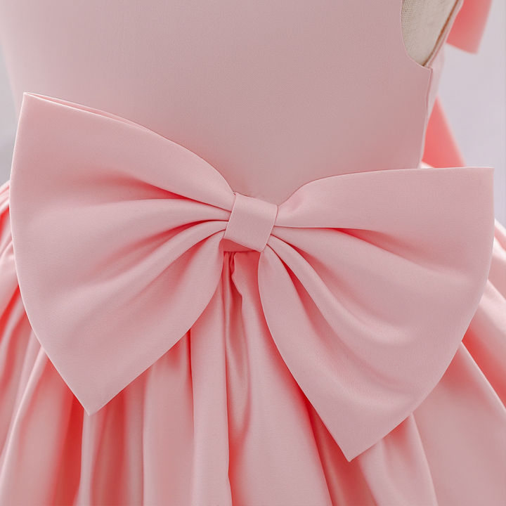 DSstyles%20Flower%20Girl%20Bow%20Tutu%20Dress%20Kids%20Baby%20Girl%20Princess%20Dress%20Bow%20Dresses%20Summer%20Wedding%20Party%20Pageant%20Gown%20-%20Image%205