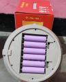 Jy Super JY-2571 Professional 6 Battery Rechargeable Portable Table Fan (7200mAh). 
