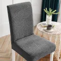 Jacquard Chair Cover for Dining Room Stretch Jacquard Dining Chair Cover Slipcover Elastic Spandex Kitchen Chair Cover. 