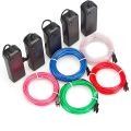 1m 3m 5m Glow El Wire Neon Cable For Dance Party Diy Costumes Multicolor Illuminated Aa Lamp Led Strip. 