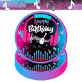 Tik Music Birthday Party Decorations Kids Paper Tableware Tablecloth Baby Shower Supplies Paper Plates Cups Balloons Set Decor. 