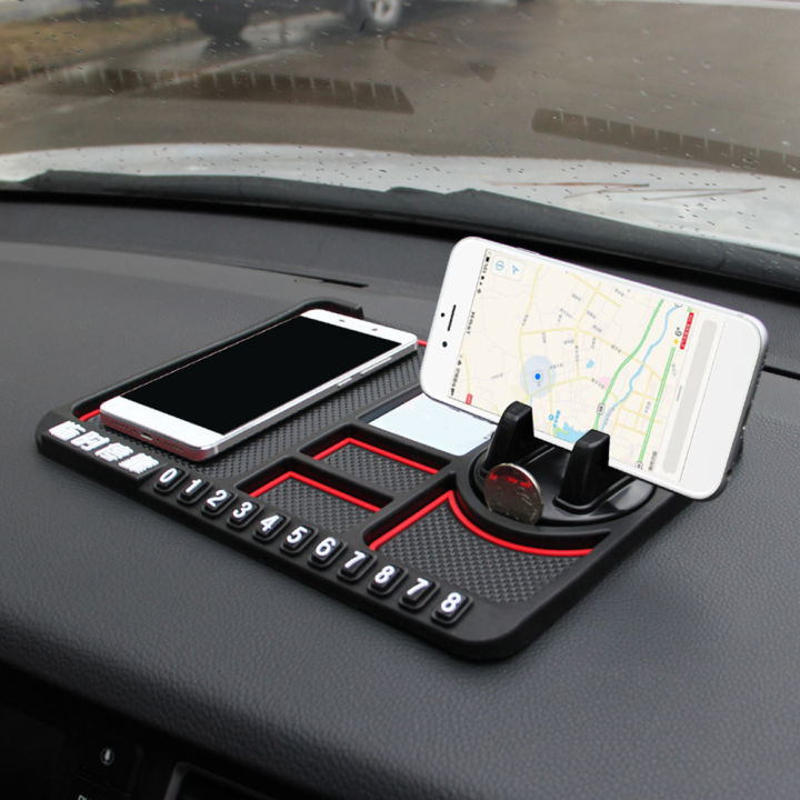Anti-slip%20Multifunctional%20Car%20Dashboard%20Mat%20Keys%20Cell%20Phone%20Stand%20Holder%20Pad%20-%20Image%205