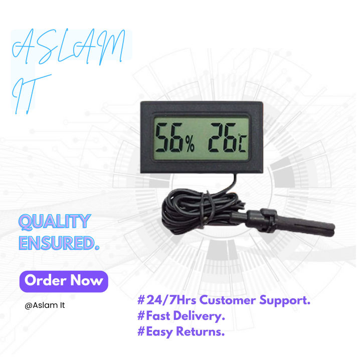 Mini Digital Hygrometer LCD Display Temperature and Humidity Display
