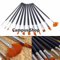12pcs Artist Paint Brush Set Watercolour Acrylic Nylon Hair Painting Supply.