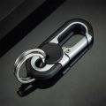 Double Ring Keychain Business Key Holder Men's Fashion Key Chain Gift Metal Key Buckle Car Styling Auto Car Accessories. 