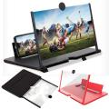 12 inchi / 8.5 Inch 3D Glass Magnifier Mobile Screen Amplifier Foldable Display Any One. 