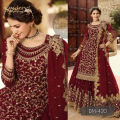 Semi-Stitched Georgette embroidery work Free Size Designer - Lasa Party wear suits For women. 