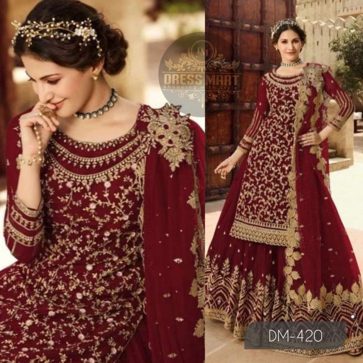 Semi-Stitched%20Georgette%20embroidery%20work%20Free%20Size%20Designer%20-%20Lasa%20Party%20wear%20suits%20For%20women%20-%20Image%202