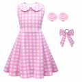 Summer New Children's Lapel Skirt Cosplay Barbie Character Girl Vest Dress 81578.