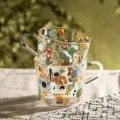 Creative Cartoon Flower Coffee Mug Home Office Glass Water  Cup Handgrip Milk Breakfast Drinkware Cup DROPSHIPPING. 