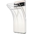 Google Pixel 6A Soft Transparent Durable Drop Protective TPU Back Cover.