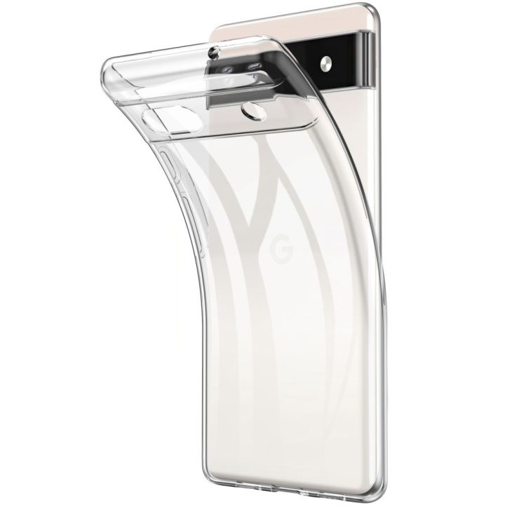 Google Pixel 6A Soft Transparent Durable Drop Protective TPU Back Cover