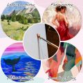 New 10 Pack 7x5 Inch High-Quality Canvas Paper for Oil, Acrylic, Watercolor & Mixed Media Painting. 