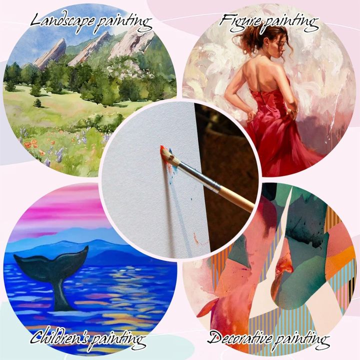 New%2010%20Pack%207x5%20Inch%20High-Quality%20Canvas%20Paper%20for%20Oil,%20Acrylic,%20Watercolor%20&%20Mixed%20Media%20Painting%20-%20Image%202