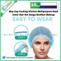 Kitchen Cap Multipurpose Head Cover Non-Woven Anti Dust Pack of 10 pcs.